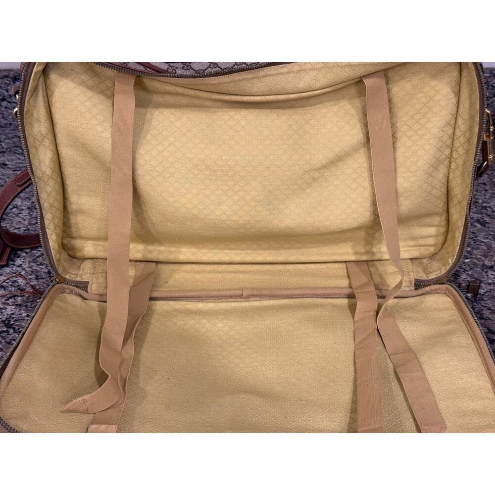 Gucci GG Web Vintage 1980 Travel Luggage Bag w/ Strap SPB-VWG 341027 - Picture 12 of 13